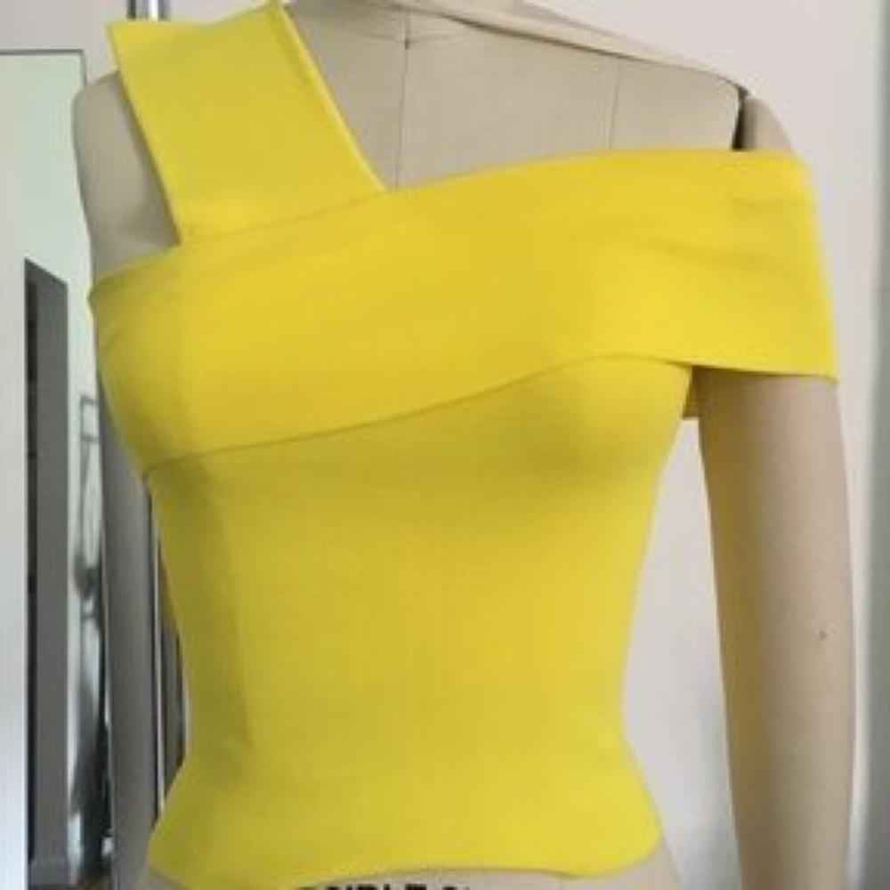 Slinky one shoulder strap Alice and Olivia top